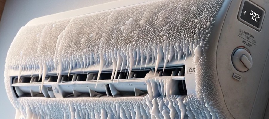 frozen ac unit